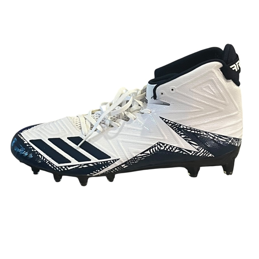 New Adidas FREAK Football Sports Cleats Mens 13.5 White Navy - Picture 5 of 9